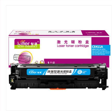 智通 CE411A 硒鼓 帶芯片 青色 2600頁(A4,5%)適用惠普HP M375 M375nw M351a M475 M475dn M475dn M475dw