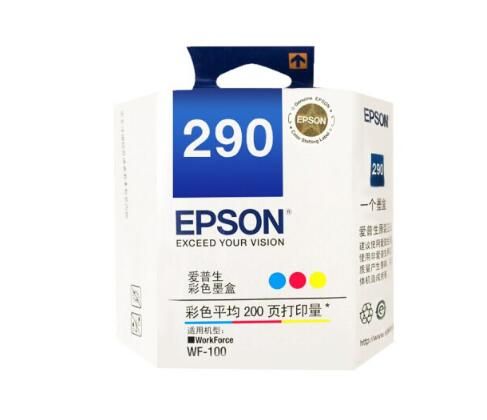 愛(ài)普生(Epson) T290 適用WF-100/WF-110機(jī)型 打印量約200頁(yè) 彩色墨盒 230118113602